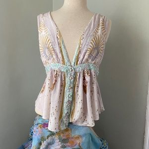 Free People Sleeveless Blouse L